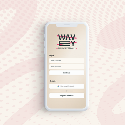 Wavey Music Festival: App newwave swisspunk ui ux