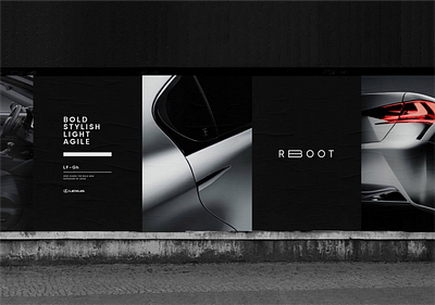 Lexus Reboot 360 branding campaign launch lexus print reboot typography ui ux webdesign