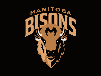 Manitoba Bisons (Concept) bison brand canada college design football herd logo m logo monogram sports western