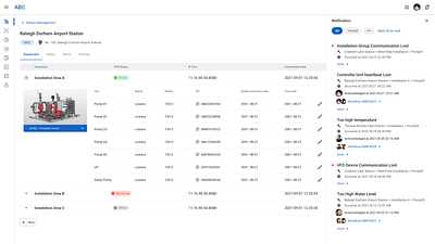 Design of station management ui design