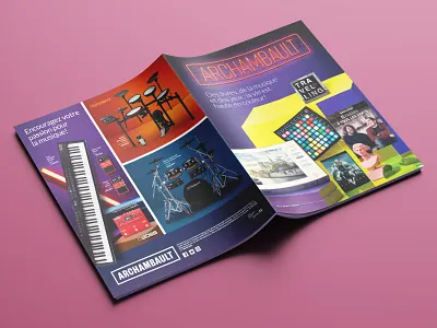 Archambault's Catalog booklets brochure catalog colors editorial graphic design grid printed