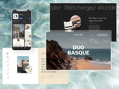 Worldia - Art Direction animation art direction branding design editorial figma graphic design illustration layout logo marketing ui ux vector web