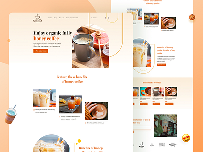 Coffee Shop landing page cafe cafe food cafe restaurant coffee coffee bean coffee shop coffee shop corner coffee shop design coffee shops coffeeshopvibes food shop graphic design homepage landing page restaurant cafe restaurent ui design ux design web design website