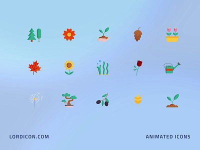 Plants Icon Group animation design icon