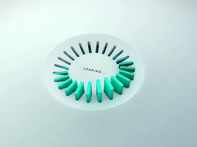 3D Spinner Pre-loader 3d animation loader loading motion motion graphics spin ui vietnam