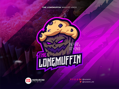 The Lonemuffin - Muffin Cake Mascot Logo 🧁🧁 3d animation branding cake cartoon character cupcake design esport graphic design halloween illustration logo mascot monster motion graphics muffin ui vector zombie