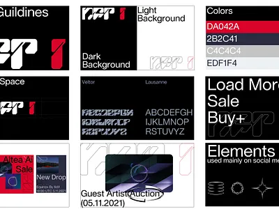 Brandbook for NFT One branding design logo nft typography website