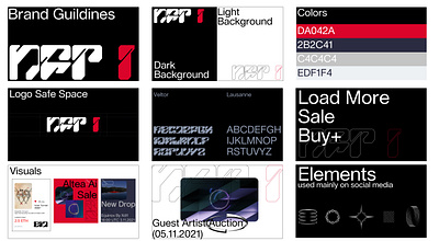 Brandbook for NFT One branding design logo nft typography website