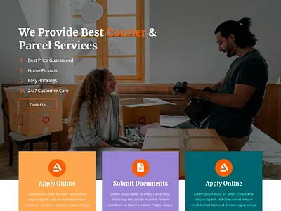 Speed Up | Courier and Delivery Service React Website Template branding design logo responsive template theme ui vector website website developement