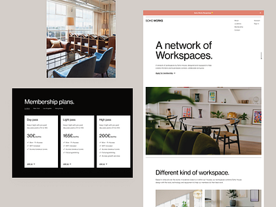 Co-working Space – Website brand branding case study design logo minimal minimalism typography ui ux website website design