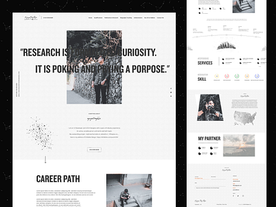 Profile Portfolio Web Design black career path contact design nguyentrongkhoi partner portfolio profile profile porfolio ui ux web design website