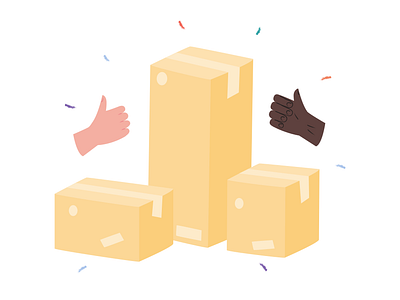 Hands Illustrations 👌🤙🤞 colorful delivery design flat hands illustration kapustin package remove resources set skin vector