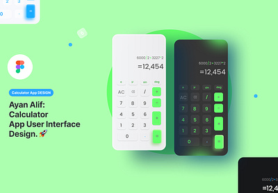 Calculator App Design app design dailyui figma graphic design ui uiux design xd