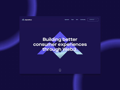 AlphaMiner - Website blue lottie purple smooth scroll space ui venture capital web3 webflow
