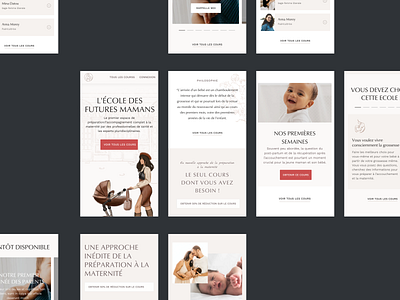 School of future moms adaptive baby brand childbirth course mobile mobile design motherhood online courses postnatal pregnancy prenatal product product design ui visual