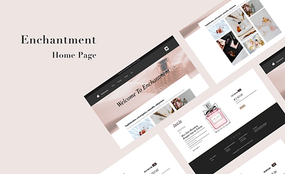 Enchantment: Home page angular css design flat graphic design html meanstack ui ux web webdevelopment