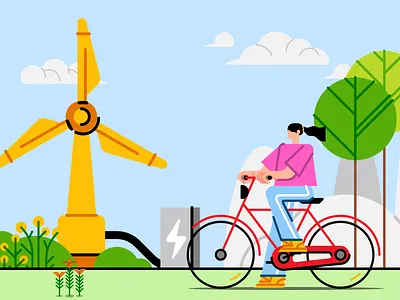 'Go Green' with Your UI Designs branding design illustration illustration design illustrations illustrations／ui illustrator logo ui ux