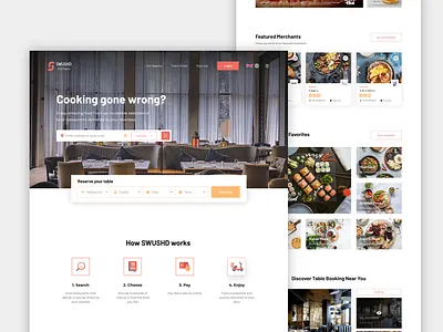 Swushd Website 3d animation best branding clean creative delivery design elegant flat food graphic design home illustration logo motion graphics taste ui