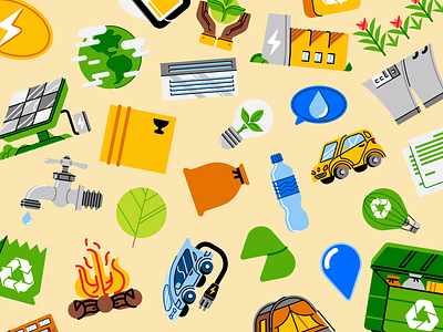 Environmentally-Friendly Doodles branding design illustration illustration design illustrations illustrations／ui illustrator logo ui ux