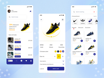 Nike Shoe App Ui 👟 - Animation addidas design fashion market minimal mobile mobile app mobile app design nike nike shoe app online product shoe shoe brand shoe design shoe ui shoe ux shoes store ui design ui design app