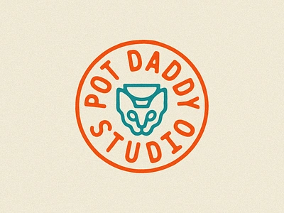 Pot Daddy Studio branding cat ceramics design icon illustration logo pattern pottery texas typography