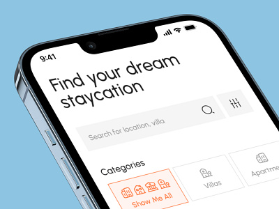 Staycation App Page | UI Design app appbooking appdesign booking bookingapp branding design holiday holidaybooking lighttheme logo staycation travels ui uidesign uiux uiuxdesign uxdesign vacation vacationapp