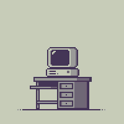 Vintage Computer 8bit computer illustration pixel art pixelart retro retro tech vintage