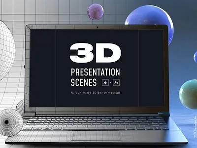 3D PRESENTATION SCENES 3d animation 3d design 3d device 3d graphics 3d mockups 3d modelling after effect blender render