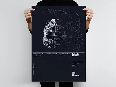 Unicode Summit Tech Poster Template blockchain catalog clean design flyer graphic design hack illustration indesign magazine poster print printable summit tech tech flyer template unicode unicode summit