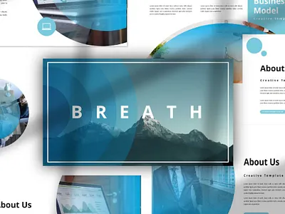 Breath Presentation Template annual report app branding brochure business catalog design illustration landign page page portfolio presentation template purpose ui ui design ux ux design web maintance web multipurpose website