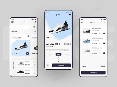 Nike Shoes App branding dribbble best shot graphic design iphone mobile app mobile design popular trend ui ux