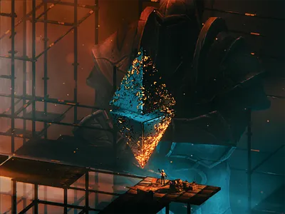 ETH100-#046 3d 3dart adventure art blender eth ethereum illustration nft wantline wardcraft