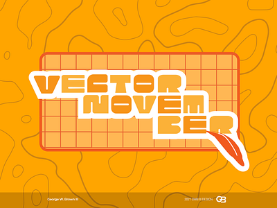 Vector November 2021 design logo typography