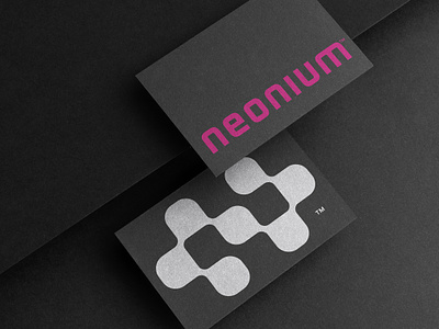 Neonium digital film future futuristic initials lettering logo logotype loop movie production sustainable tech typography video