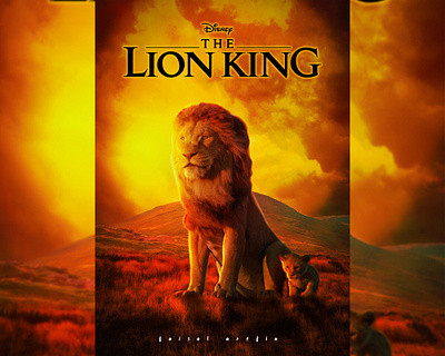 Lion King Movie poster - Photoshop Artwork artwork movie poster photo editing photoshop