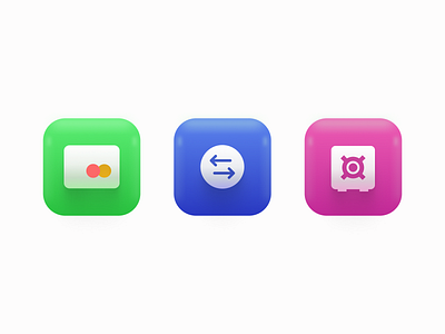 3D Icons for bank app app design illustration ui ux vector