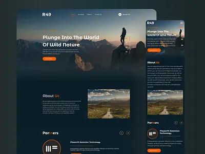 Escape - Multipage branding design landing page logo typography ui ux
