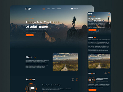 Escape - Multipage branding design landing page logo typography ui ux