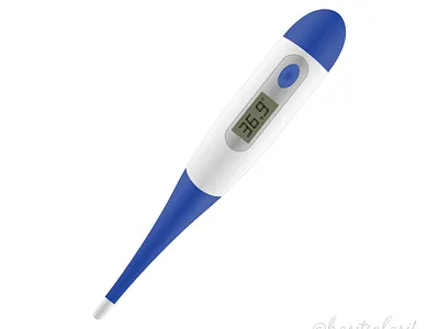 Thermometer Illustration 3d celsius corona virus covid design graphic design healthcare hospital illustration medical medicine meter object png themperature thermo thermogun thermometer tool vector
