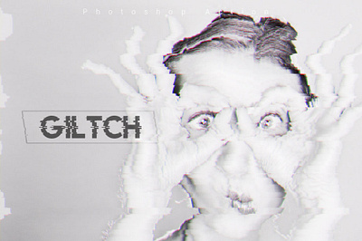 Glitch Photoshop Action action editing effect filter photo photography photoshop poster preset wallpaper