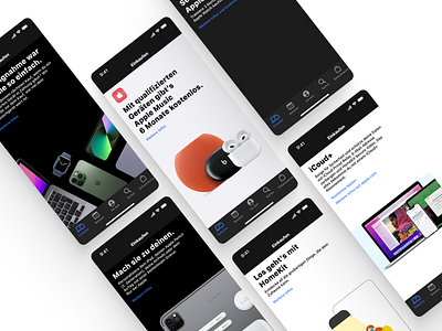 Apple Store Design - Home Screens 2/2 branding design graphic design ui ux webdesign