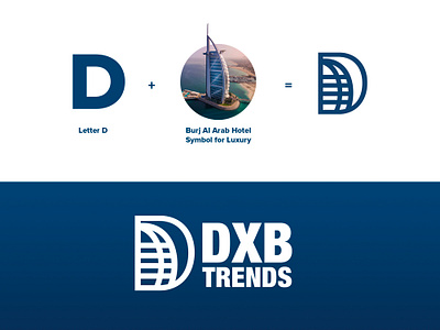 DXB Trends logo adobe design illustration logo logo art