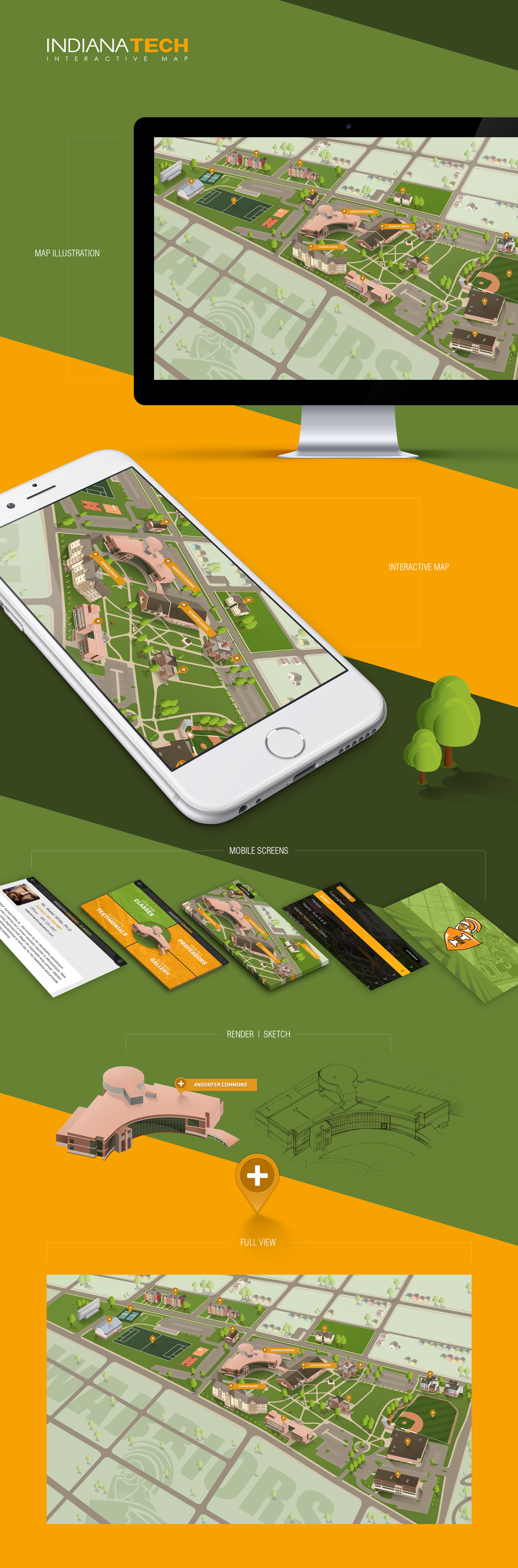 Indiana Tech | Interactive Mobile App app design application design design designer illustration interactive logo mobile app mobile app design mobile design ui uiux user interface design ux web web design website