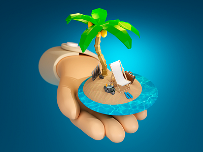 Illustration 3d blender branding creative design graphic design illustration ui ux