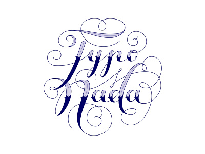 Typo nada illustration lettering type