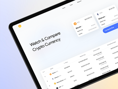 Crypto Currency Compare binance bitcoin btc coin coinbase compare eth ethereum market nft table token web