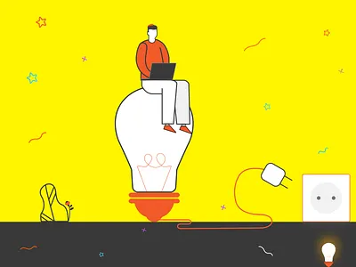 Brilliant Thoughts app branding design digital graphic design illustration landing page logo typography ui ux vector