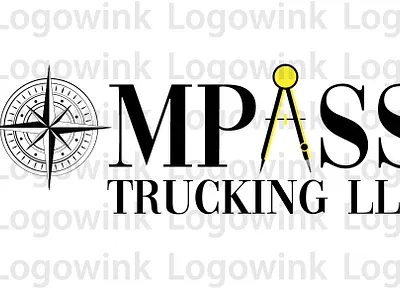COMPASS TRUCKING LLC branding graphic design logo logowink