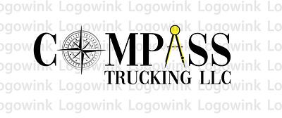 COMPASS TRUCKING LLC branding graphic design logo logowink