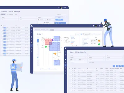 App for construction apartment plan building construction design drawing mobile app tables team ui ux website